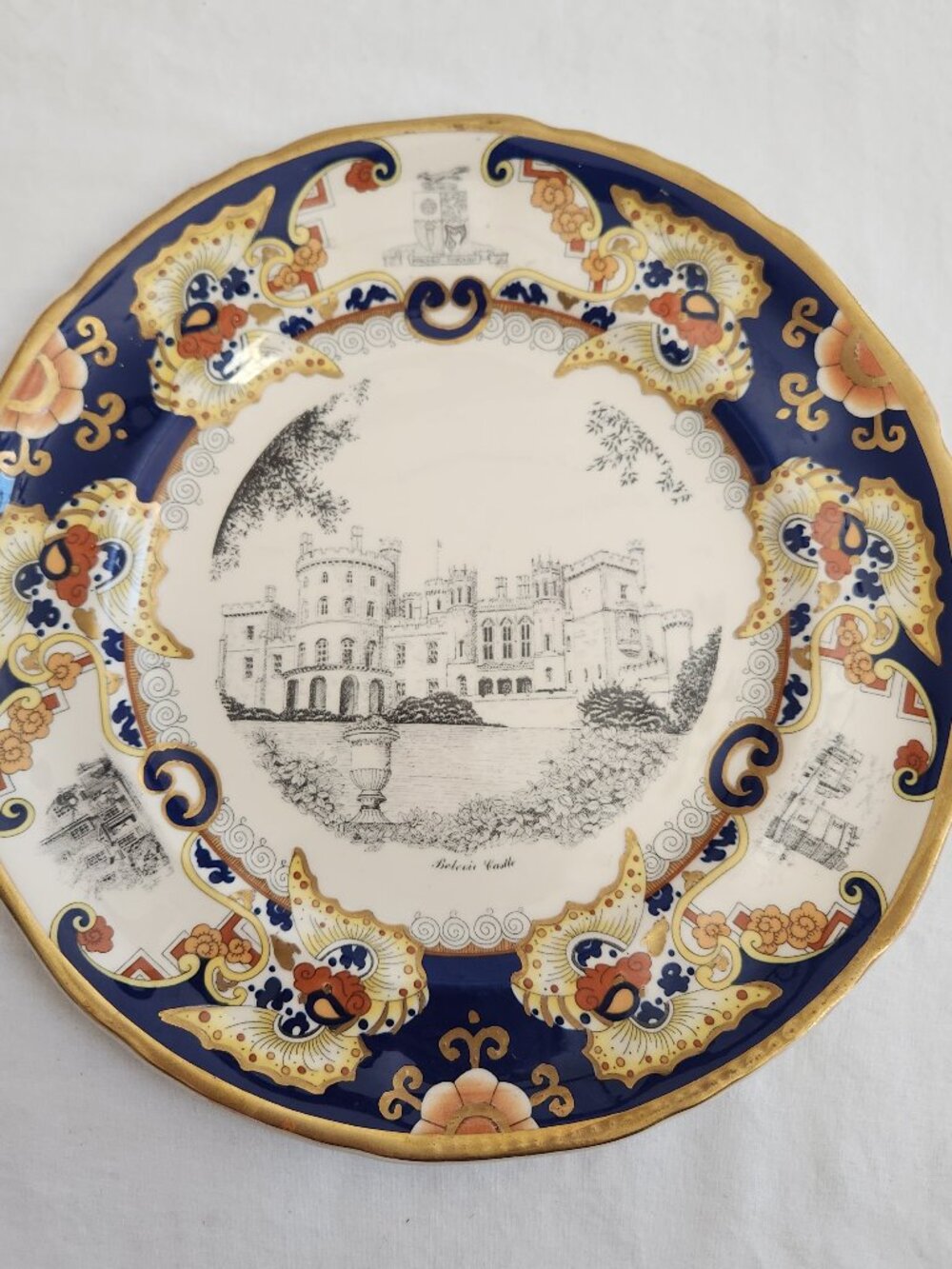 Vintage Mason's Ironstone LEICESTERSHIRE Plate of Belvoir Castle